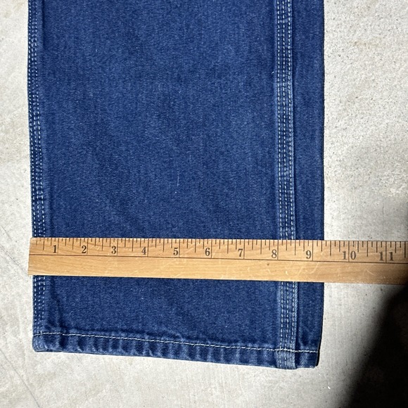 Carhartt Dungaree Fit Carpenter Jeans Men's Size 32x36 Blue 382-83 Work Pants - Picture 15 of 15